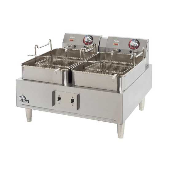 Star Max 530TF 24" 30 lb. Countertop Twin Pot Electric Fryer