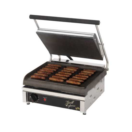 Star Grill Express GX14IS 14"x10" Smooth Plate Sandwich Grill - IS