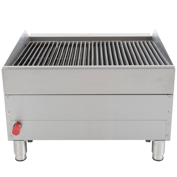 Globe GCB24G-RK 24" Gas Lava Rock Charbroiler