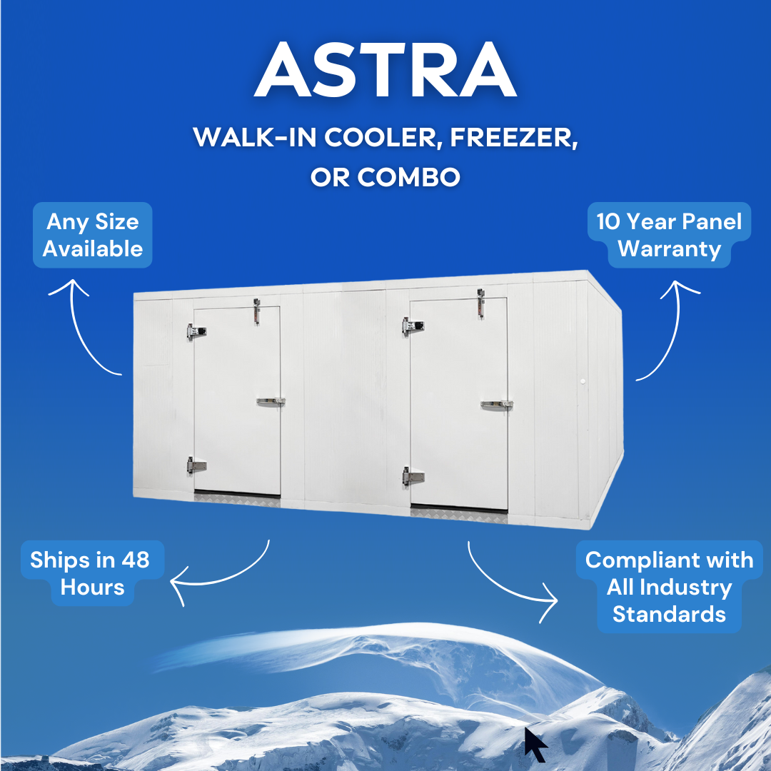 6' x 20' Astra Walk-In Combo Cooler & Freezer With Floor