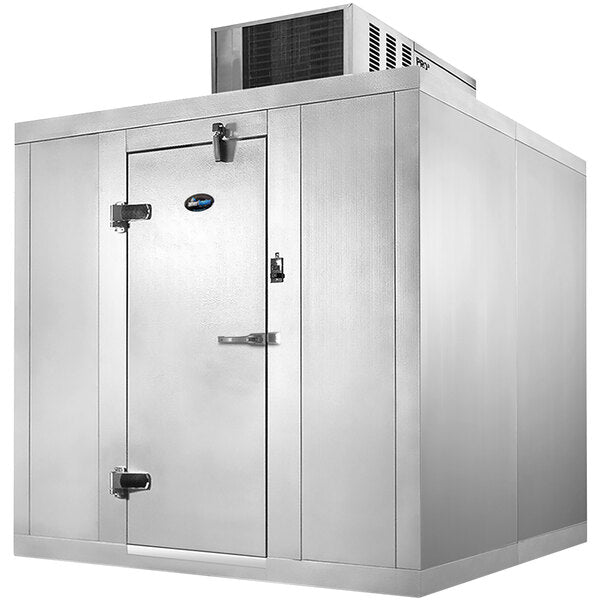 Amerikooler QC060672**NBSC 6' x 6' x 7' 2" Quick Ship Floorless Indoor Walk-In Cooler with Top Mounted Refrigeration