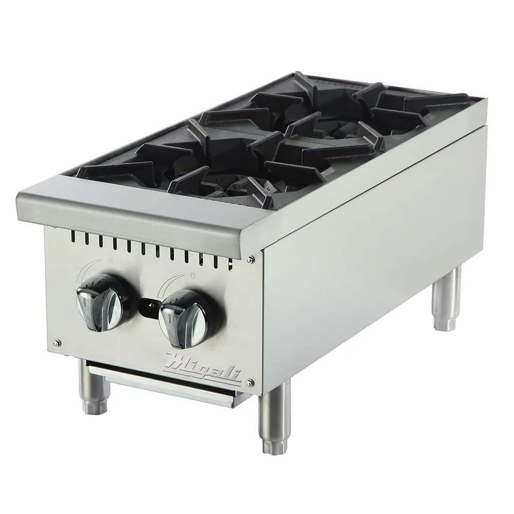 Migali C-HP-2-12 12" 2 Burner Hot Plate - LP