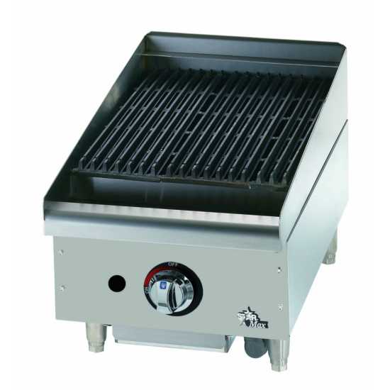 Star Max 6015CBF 15" Lava Rock Gas Charbroiler - NG