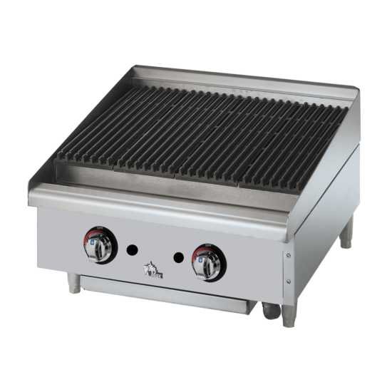 Star Max 6024CBF 24" Lava Rock Gas Charbroiler - NG