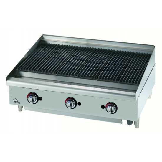 Star Max 6036CBF 36" Lava Rock Gas Charbroiler - NG