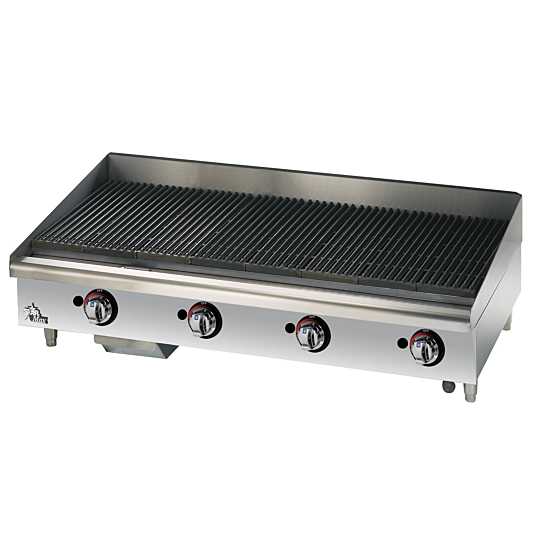 Star Max 6048CBF 48" Lava Rock Gas Charbroiler - NG