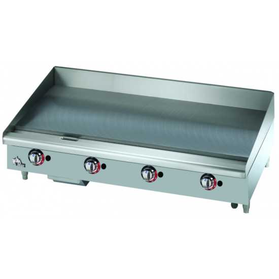 Star Max 648TSPF 48" Thermostatic Control Gas Countertop Griddle with Safety Pilot - NG