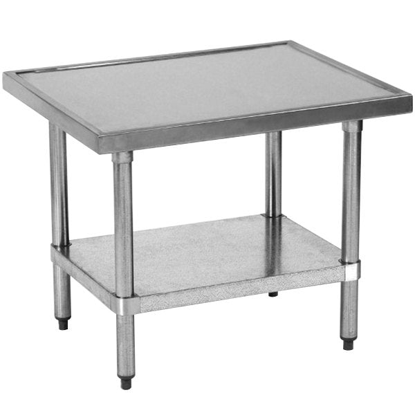 Globe XTABLE 30" x 24" Stainless Steel Mixer Table with Galvanized Undershelf