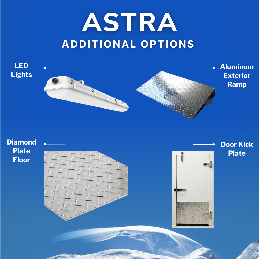 8' x 17' Astra Walk-In Freezer with Floor and Remote Refrigeration