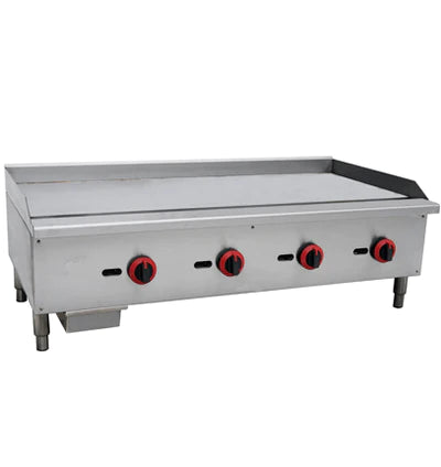 Cookline CGG-48M 48" Gas Countertop Griddle with Manual Controls - 120,000 BTU