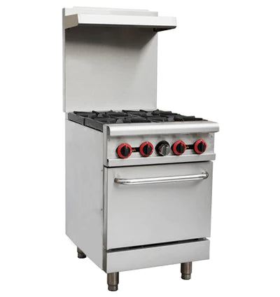 Cookline CR24-4-LP 24" 4 Burner Liquid Propane Range with Oven