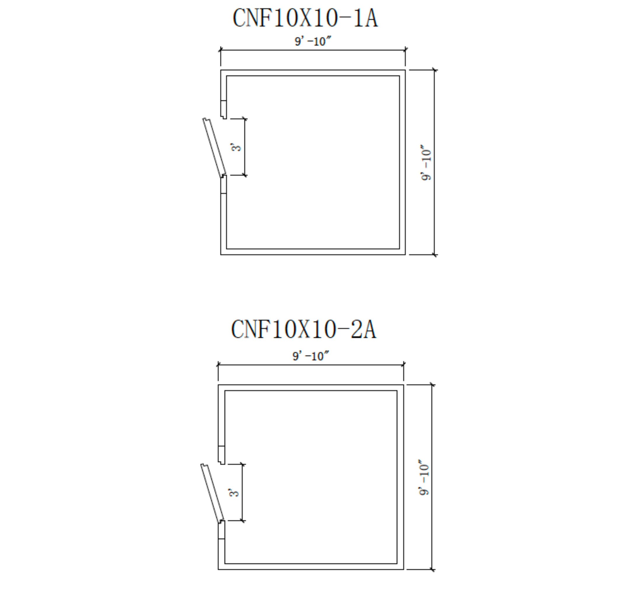 10' x 10' Astra Walk-In Cooler No Floor With Top Mount Refrigeration