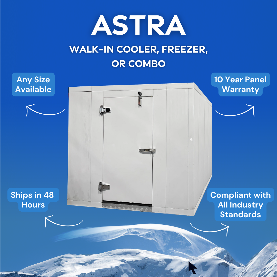 10' x 13' Astra Walk-In Freezer with Floor and Remote Refrigeration