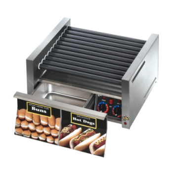 Grill-Max® 75STBD Roller Grill – Built-In Bun Drawer – Staltek Rollers – Analog Controls