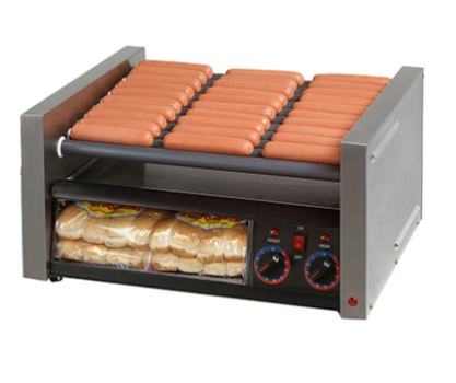 Grill-Max® 30SCBBC Roller Grill – Built-In Clear Bun Drawer – Duratec Rollers – Analog Controls