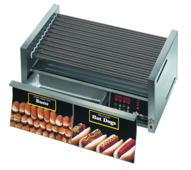 Grill-Max® 30STBDE Roller Grill – Built-In Bun Drawer – Staltek Rollers – Electronic Controls