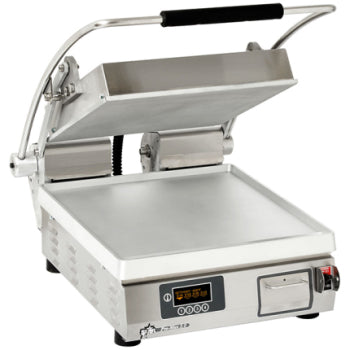 Pro-Max PST14E 14″ Two-Sided Panini Grill – Smooth Aluminum Platens – Electronic Temp Control & Timer