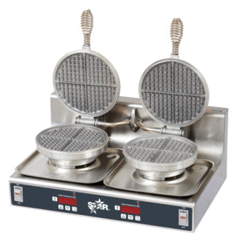 Star SWBD 7-IN STANDARD WAFFLE BAKER, DOUBLE