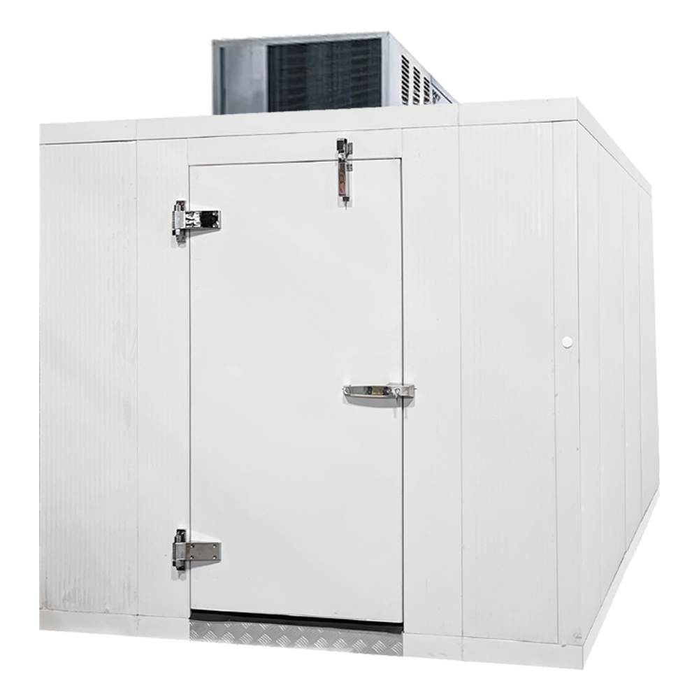 5' x 10' Astra Walk-In Cooler with Floor + Top Mount Refrigeration