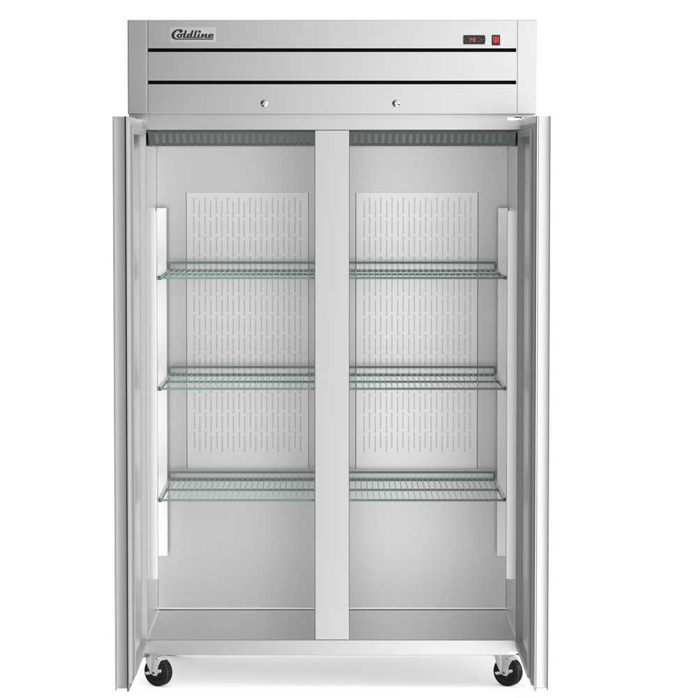 Coldline C-2FF-TM 54" Solid Door Commercial Top Mount Reach-In Freezer