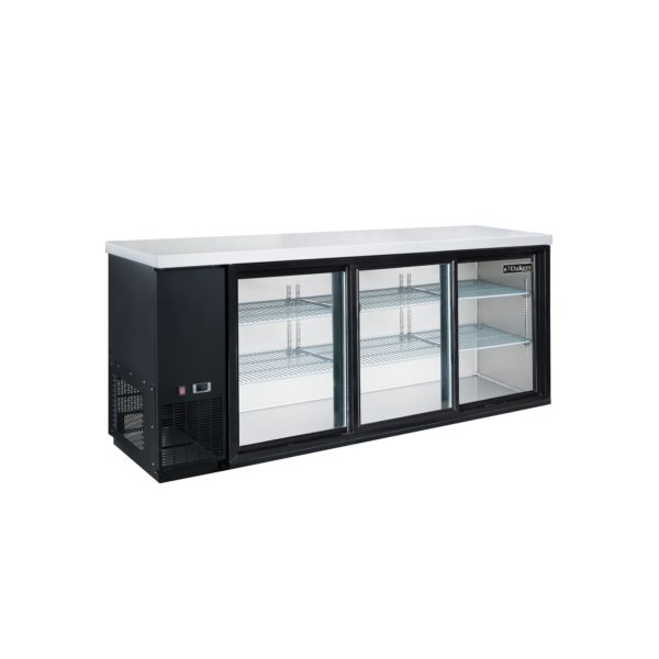 Dukers DBB72-S3 3 Door Bar and Beverage Cooler (Sliding Doors)