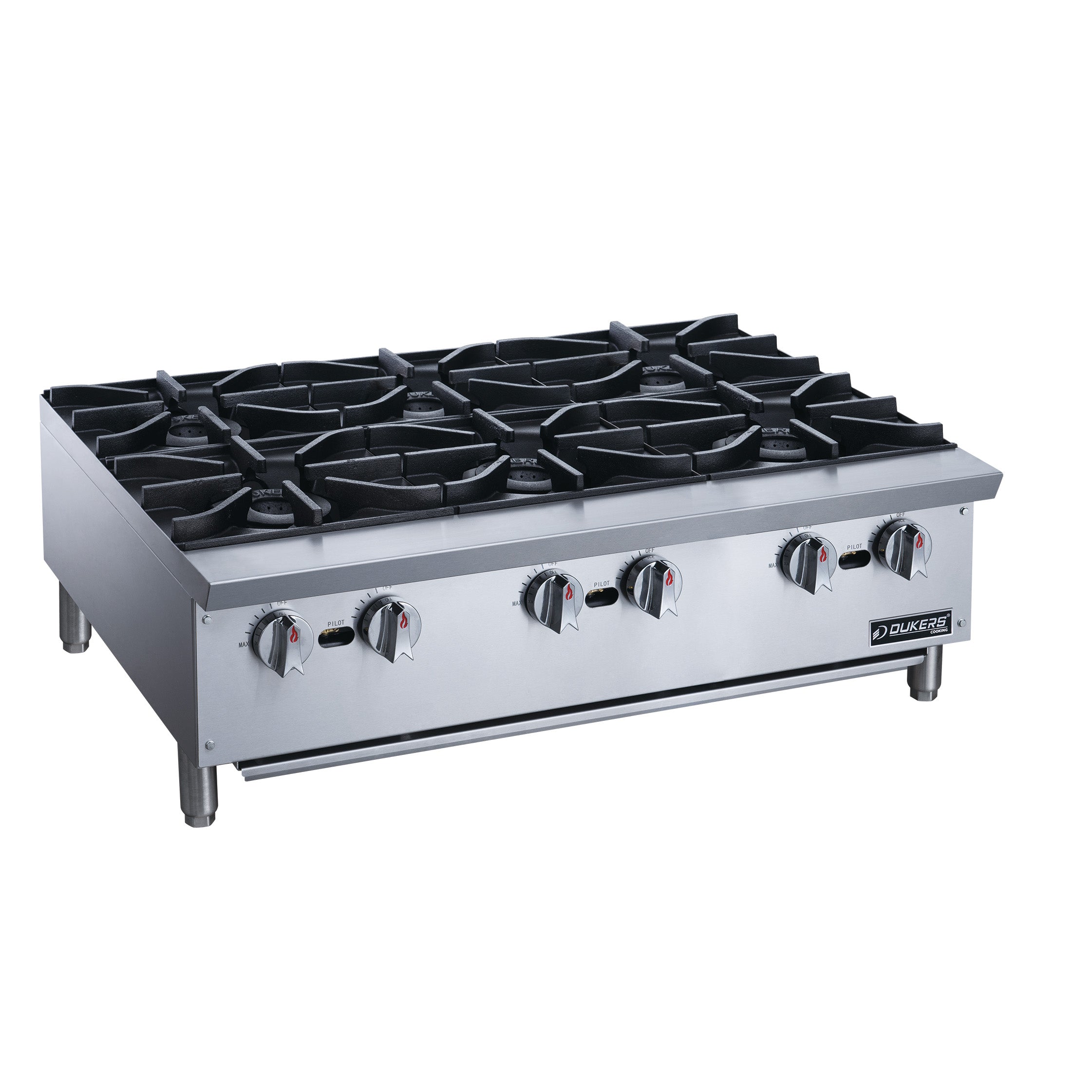 Dukers DCHPA36 Hot Plate with 6 Burners