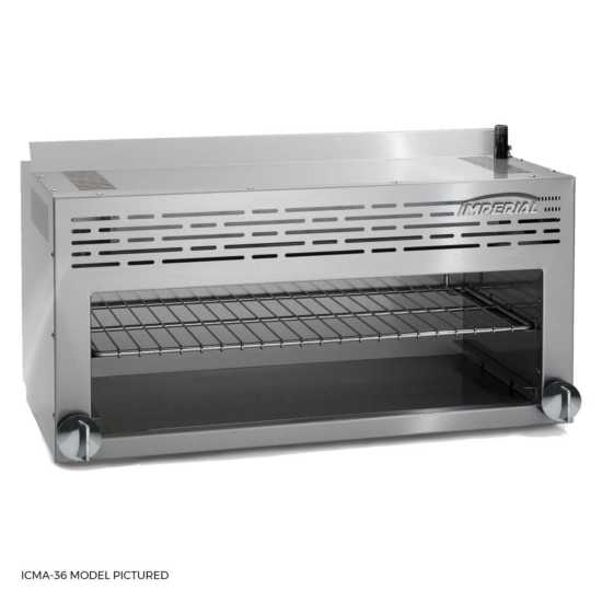 Imperial IRCM-36-LP Pro Series 36" Infra-Red Burner Liquid Propane Gas Cheese Melter Broiler