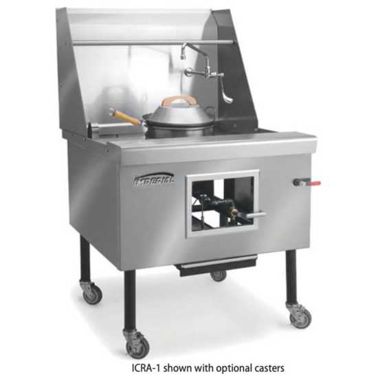 Imperial ICRA-5 142" 5 Burner Chinese Wok Natural Gas Range - 550,000 BTU