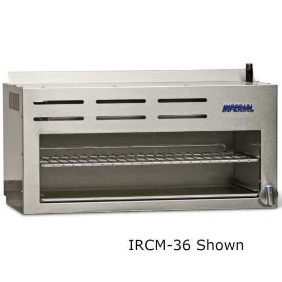 Imperial IRCM-60-NG Pro Series 60" Infra-Red Burner Natural Gas Cheese Melter Broiler