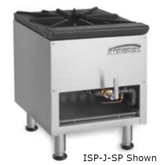 Imperial ISP-J-SP-2-NG 18" Double Jet Burner Natural Gas Stock Pot Range - 250,000 BTU