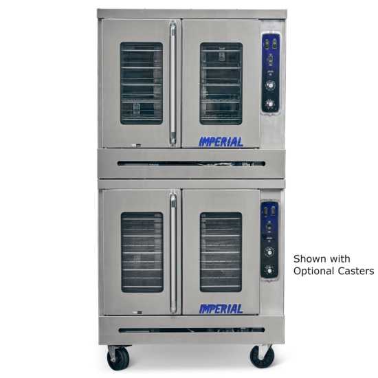 Imperial PCVG-2-LP 38" Standard Depth Liquid Propane Gas Double Deck Convection Oven