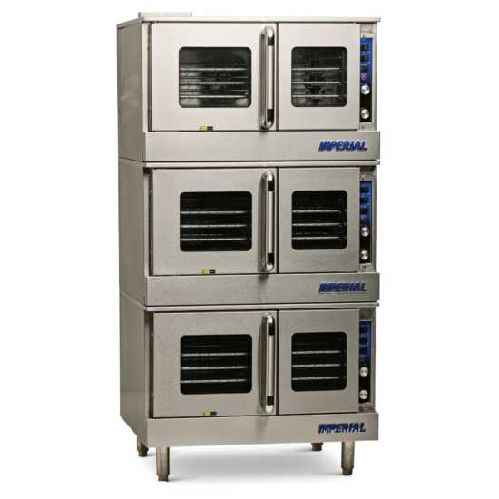 Imperial PRV-3-NG 36" Triple Deck Natural Gas Provection Oven - Pro Series