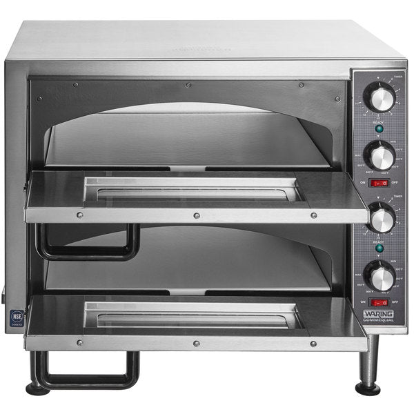 Waring  WPO350 Countertop Pizza Oven - Double Deck, 240v/1ph