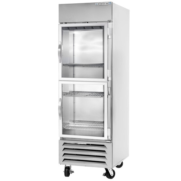 Beverage Air HBF23HC-1-HG 2 Glass Half-Door Bottom Mount Freezer 27"