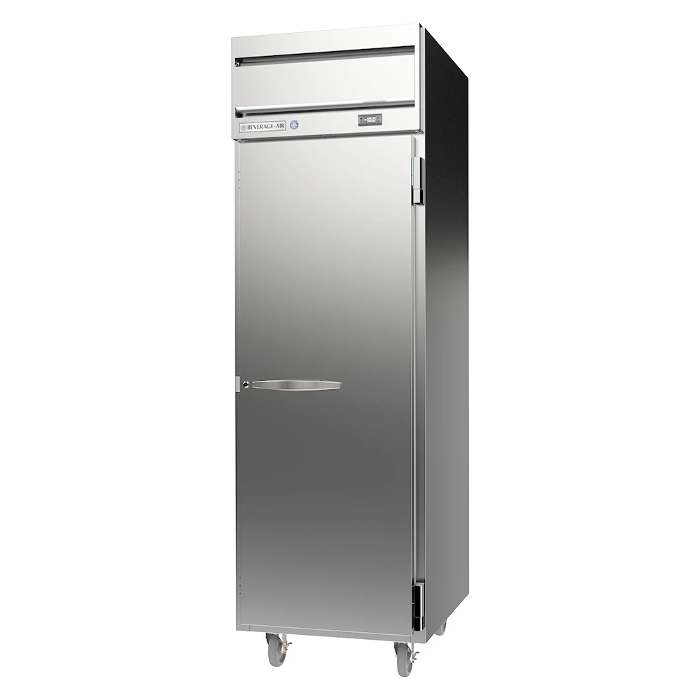 Beverage Air HFPS1HC-1S 1 Solid Door Top Mount Freezer Stainless Steel Front, Sides & Interior