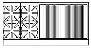 Imperial IR-4-RB36-C-LP 60" 4 Burner Gas Range with 36" Broiler, (1) Standard and (1) Convection Oven, LP