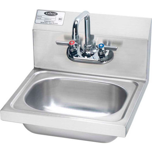 Krowne  HS-2L 6" Wide Hand Sink Compliant, Wrist Handles