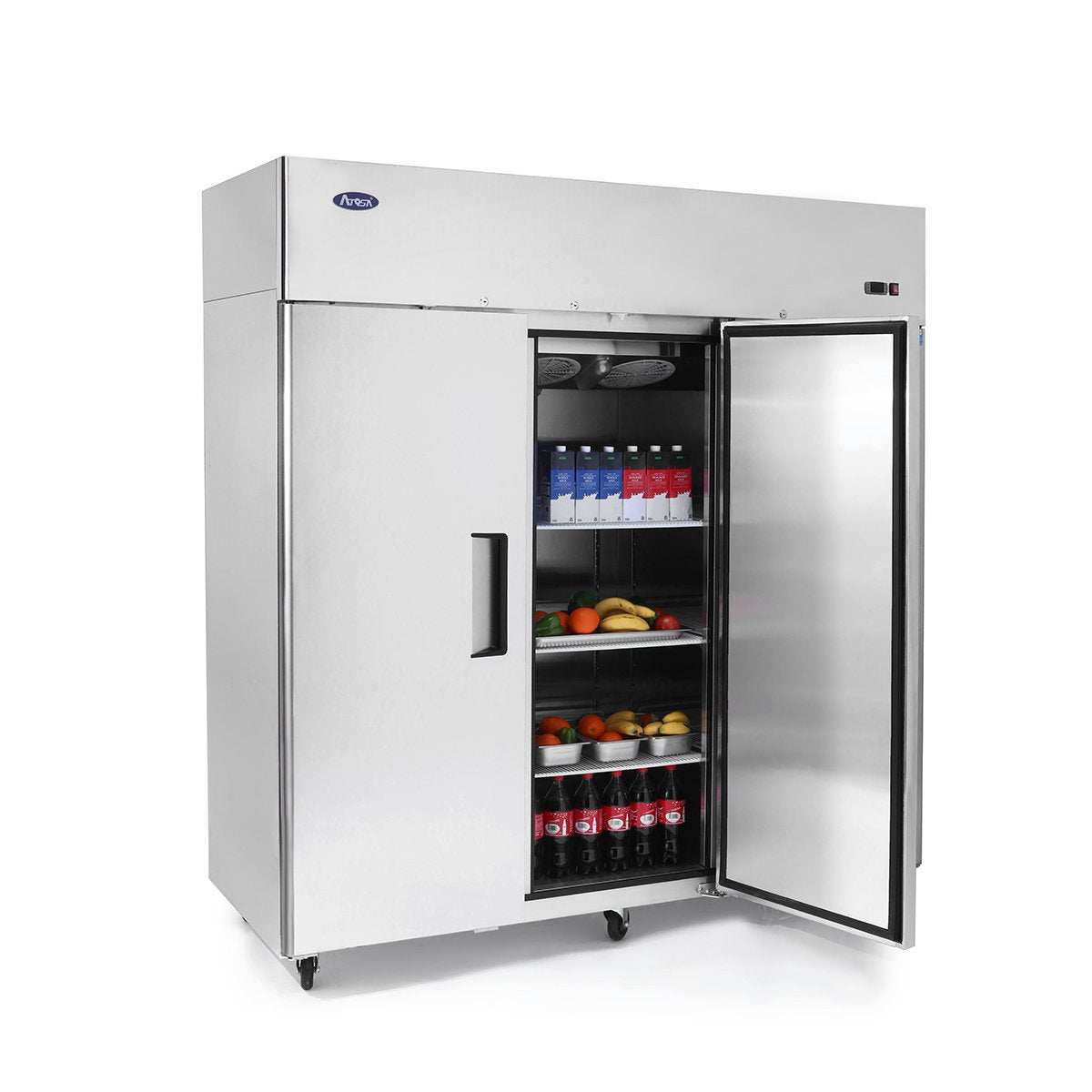 Atosa MBF8006GR Top Mount Three Door Refrigerator