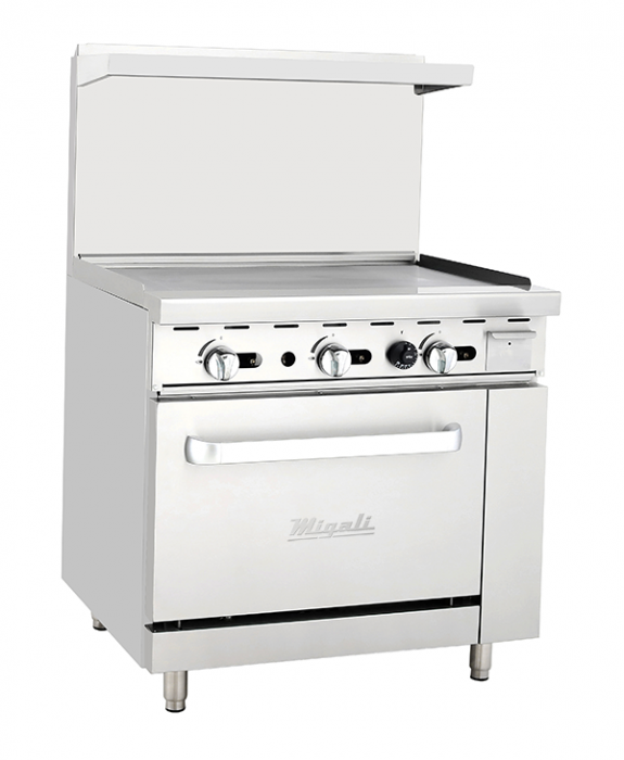 Migali C-RO-36G-LP 36” Griddle, (1) Oven, Liquid Propane