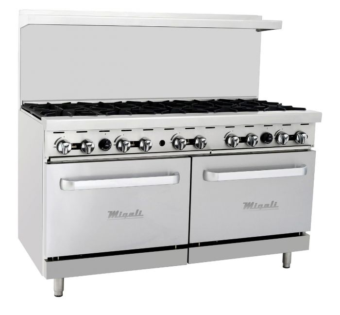 Migali C-RO10-LP 10 Burner Gas Range, Liquid Propane