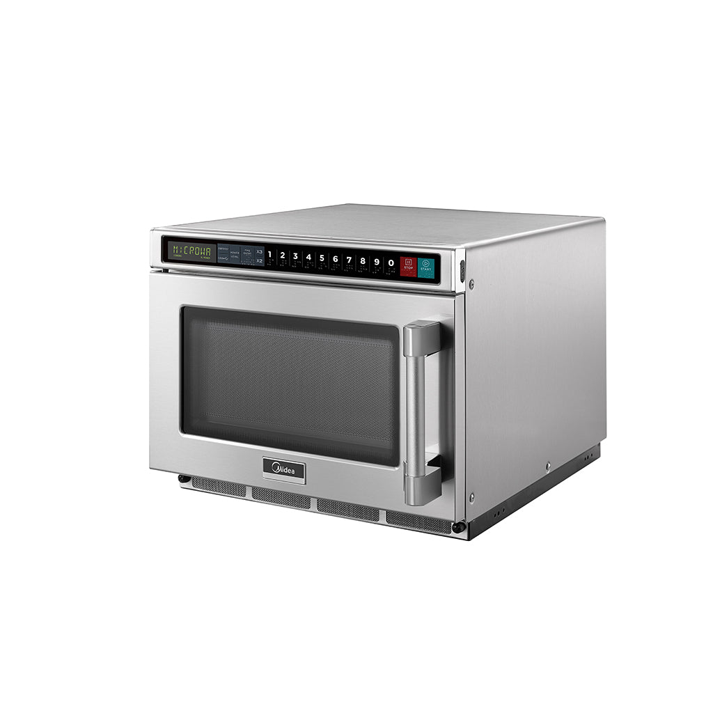 MIDEA 1217G1A 0.6 Cu. Ft. 1200W Push Button Heavy Duty Commercial Microwave