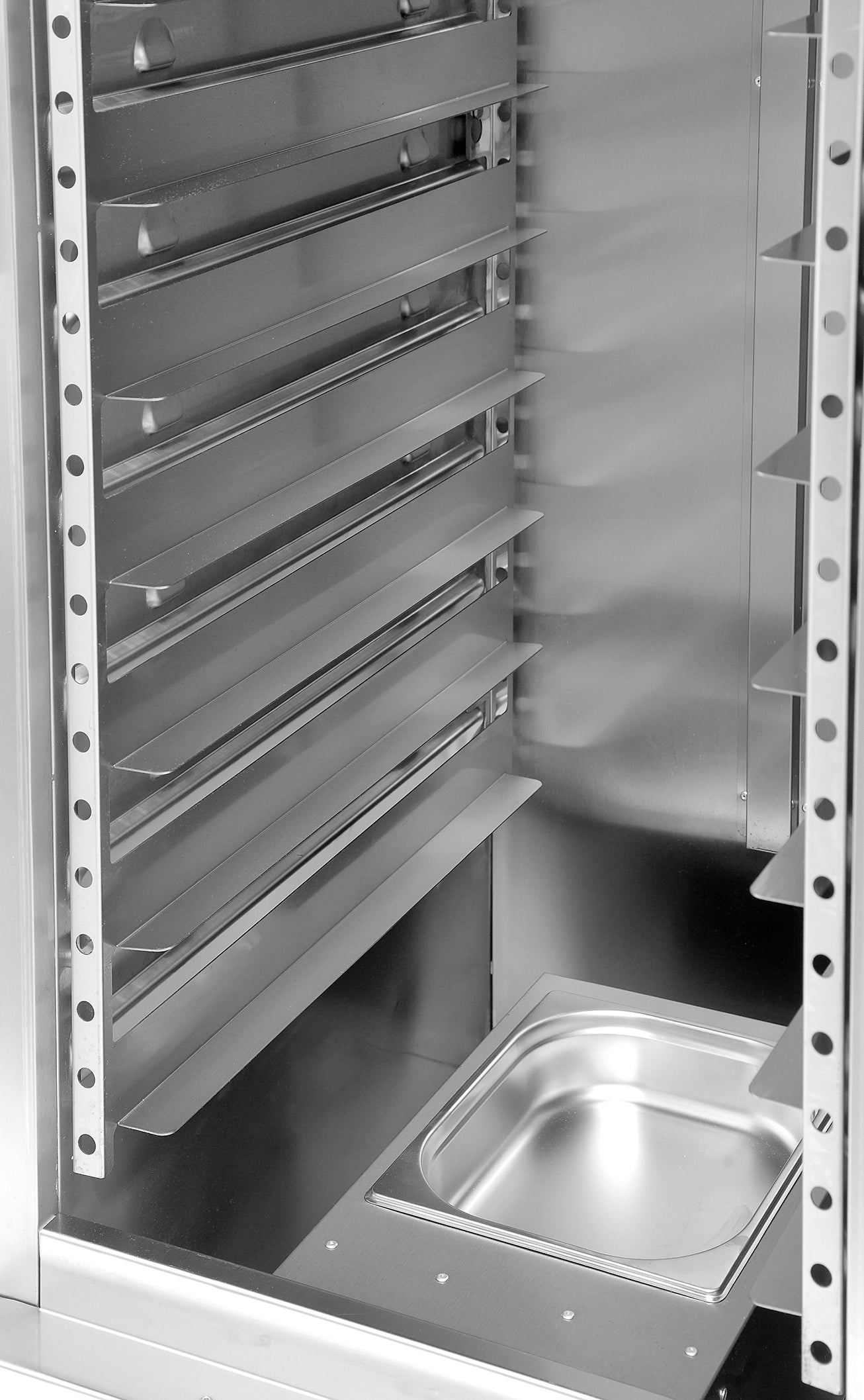 Polaris HC-11 Stainless Steel Full Size Insulated Heated Holding Cabinet with Solid Door, 22 GN1/1 Capacity, 11 Sheet pan capacity